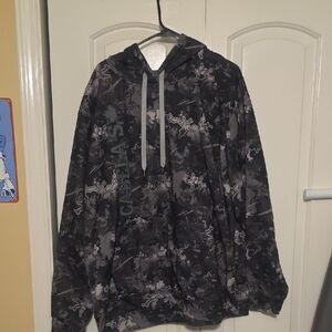 Cabela's Black and Gray Camouflage Hoodie